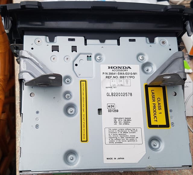 HONDA CRV 2006- 2012 SATNAV UNIT+ DVD