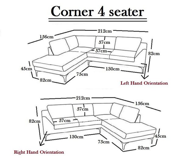 Cheap Prices! Brand New BYRON 4 Seater Corner Sofa