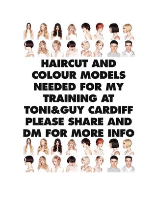 ToniAndGuy Models wanted