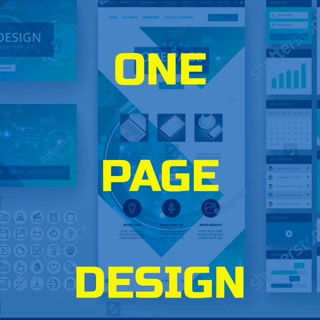 Modern and tailor-made onepage web design