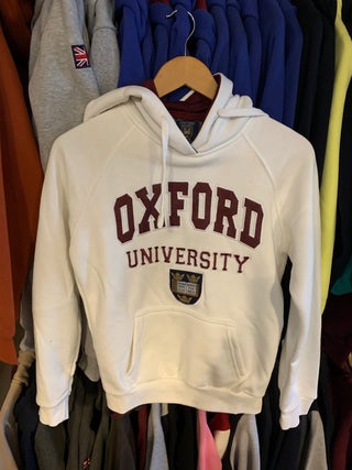 Oxford univeristy Hoodie White S with tags Ladies
