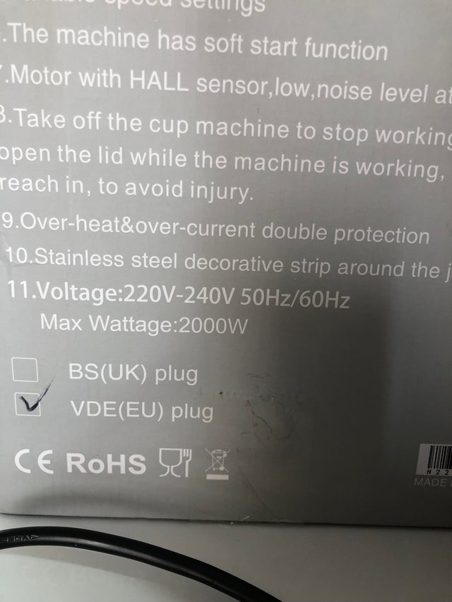 Homgeek Batidora de Vaso