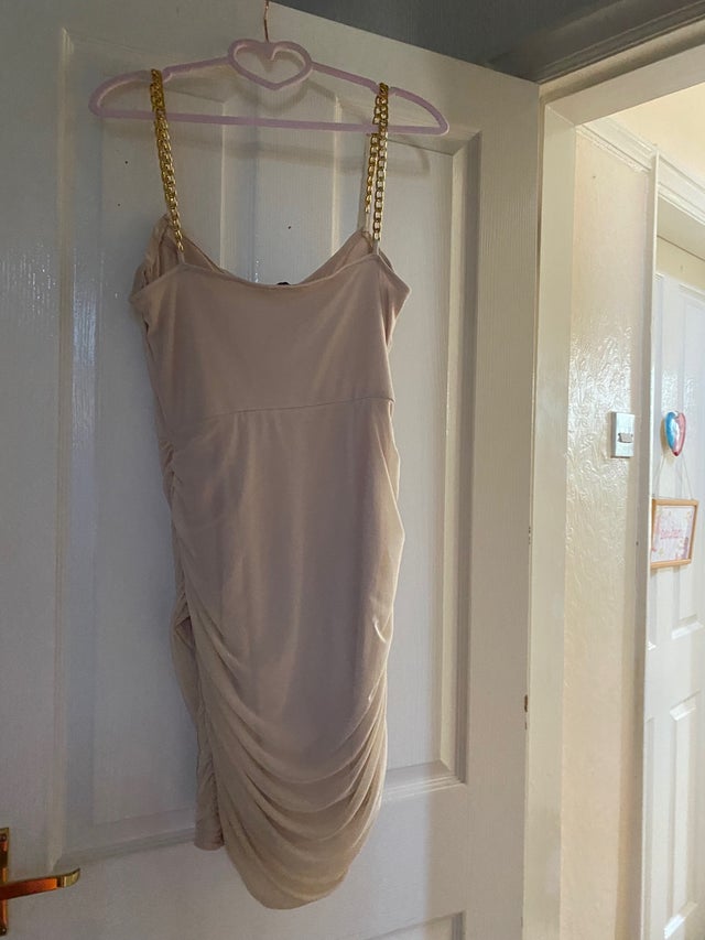 Stone chain corset dress