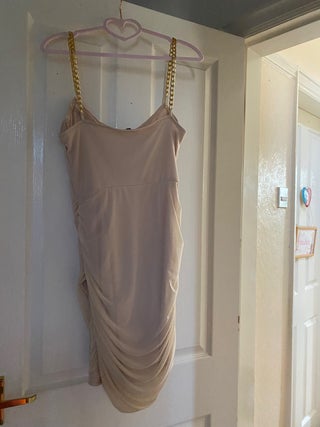 Stone chain corset dress