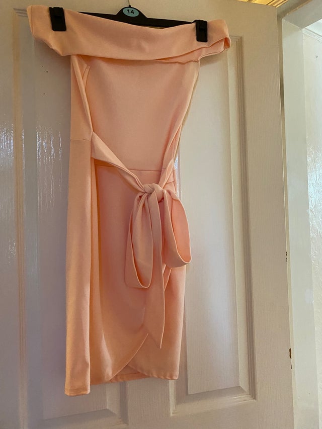 Peach /pink bodycon dress