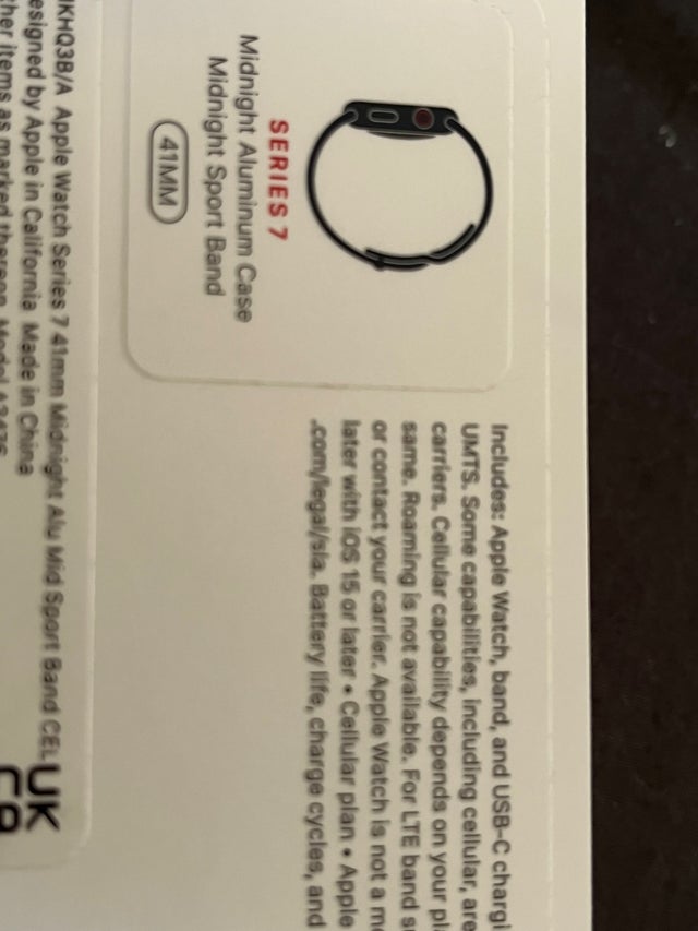 Apple watch series 7 GPS + Cellular