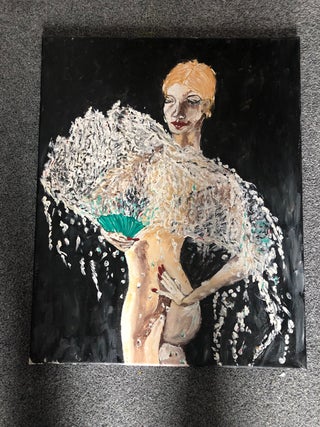 Women with water fan