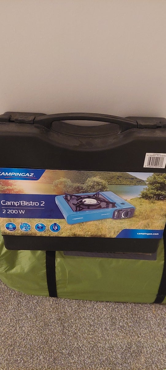 4 man tent brand new cooker double air bed and bra