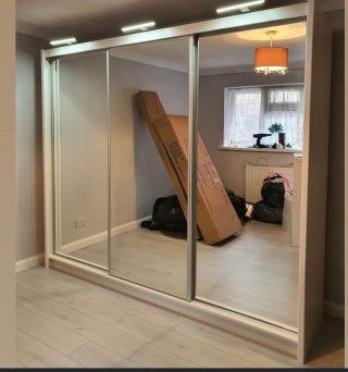 Brand New Milan Full Mirror Sliding Door Wardrobes