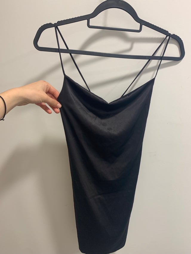 Black mini dress
