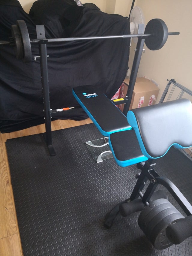 New Bench Press + Weights For Sale