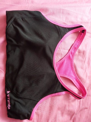 women's Karrimor black/pink sports bra