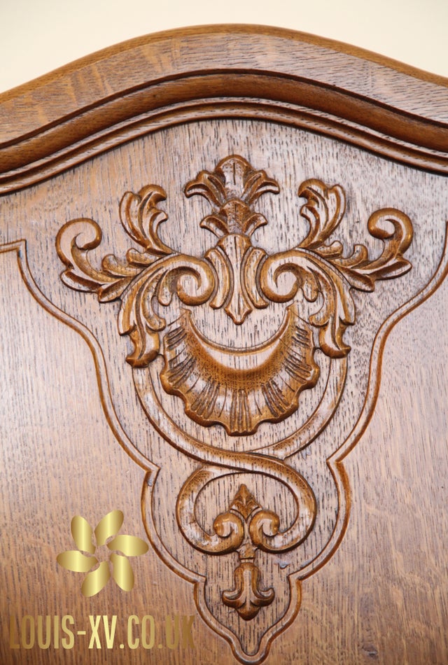 Beautiful French Antique Louis XV King Bed set