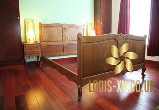 Beautiful Antique Louis XV King Bed