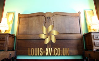 Beautiful Antique Louis XV King Bed