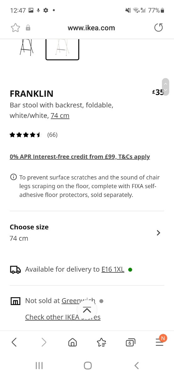 4 FRANKLIN IKEA CHAIRS