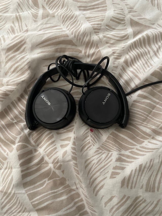 Black headphones