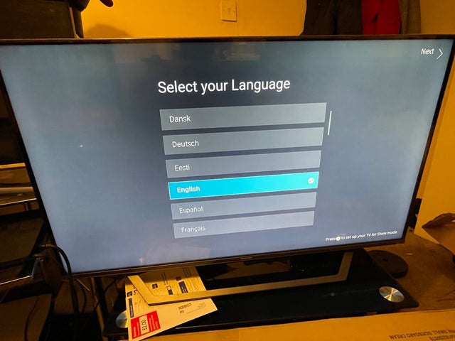 43" Tv Hisense 4K UHD A7 series Smart TV 43A7GQTUK