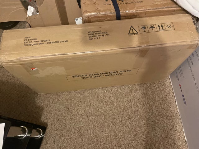 Sheborne small sideboard cream