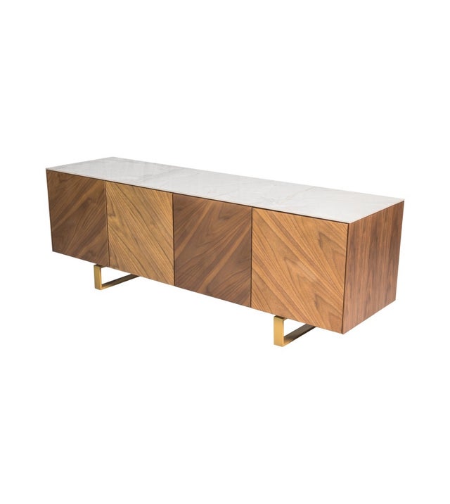 MARBLE TOP TV CONSOLE UNIT