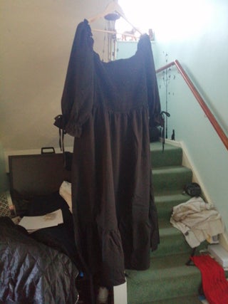 brand new black bordou dress