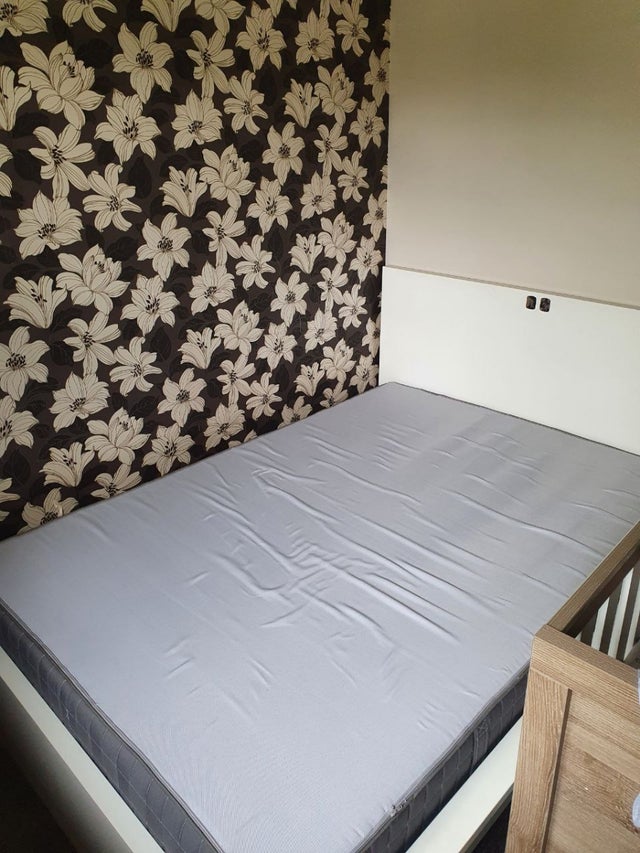 double bed and mattress